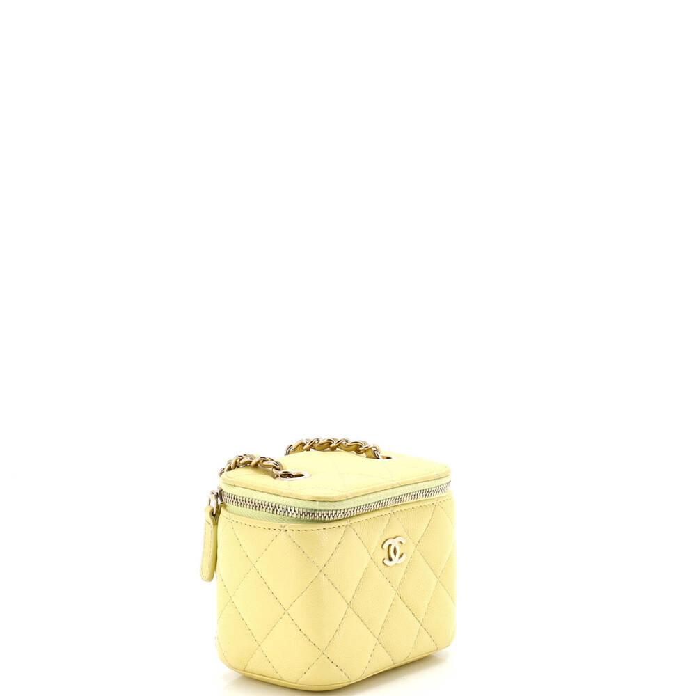 Chanel Mini Classic Vanity Case with Chain Quilted Caviar - Picture 2 of 6